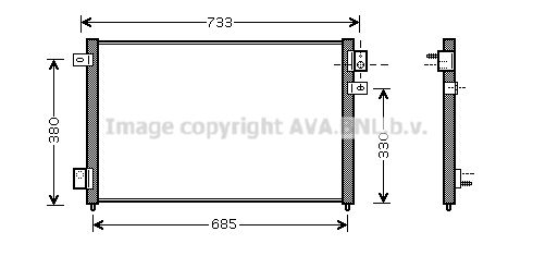 AVA QUALITY COOLING Lauhdutin, ilmastointilaite JR5036